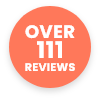 Over 111 Reviews stamp